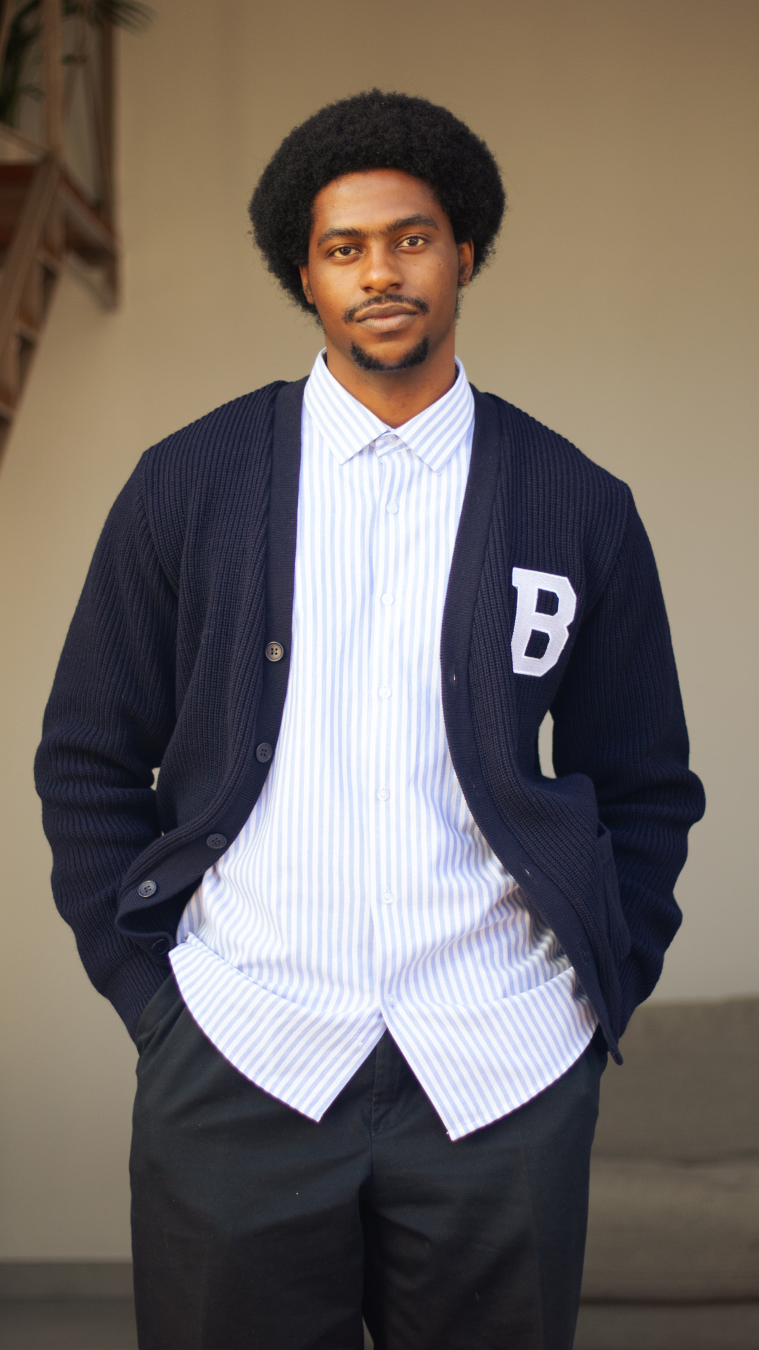 Navy B Cardigan