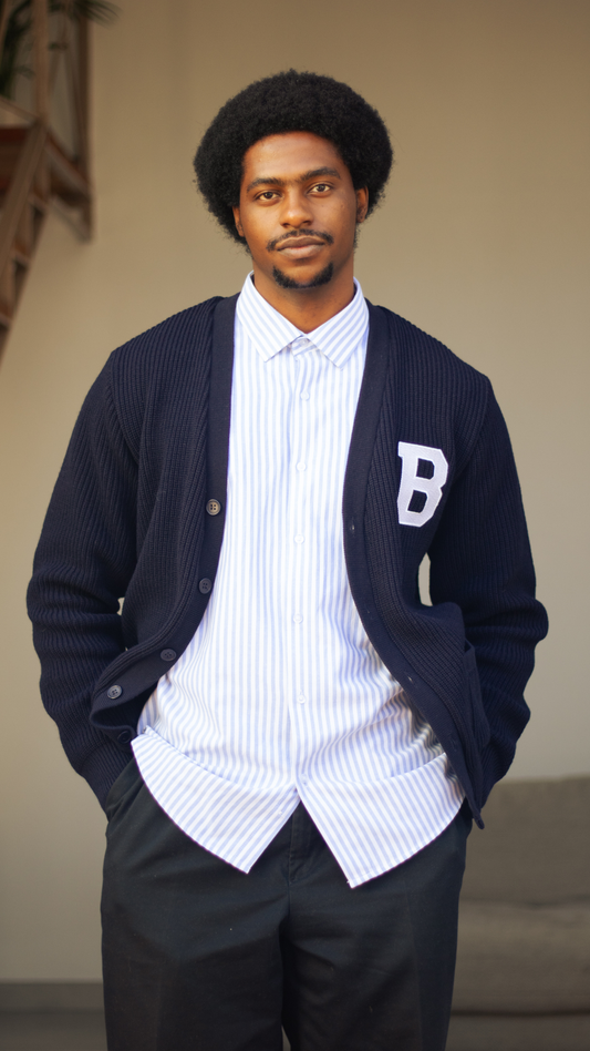 Navy B Cardigan