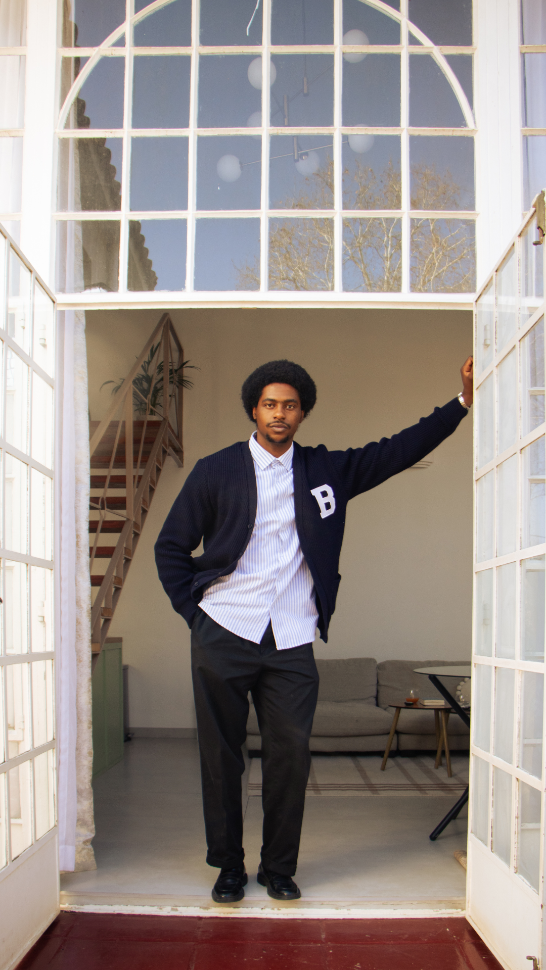 Navy B Cardigan