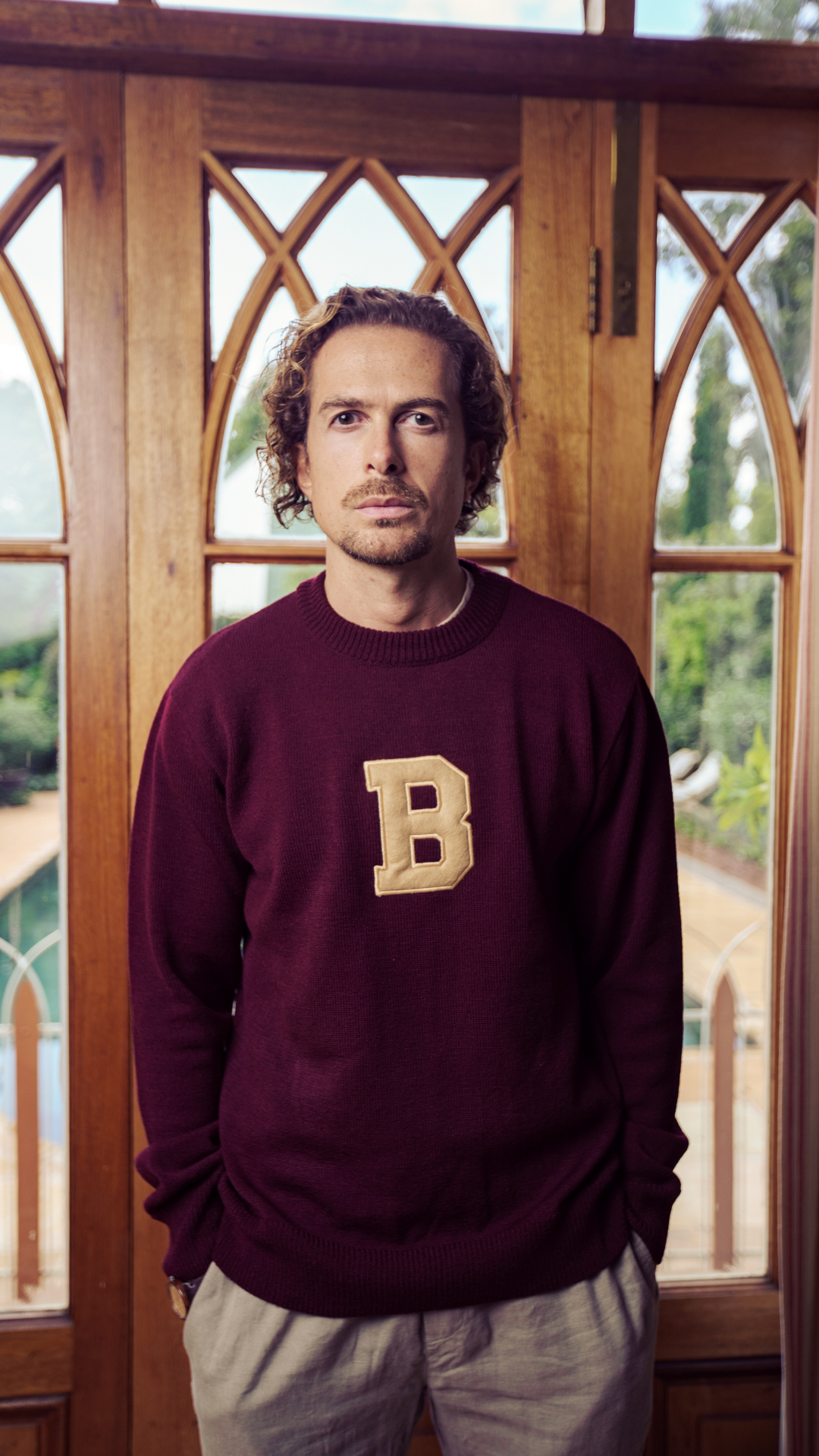 Maroon Embroidery