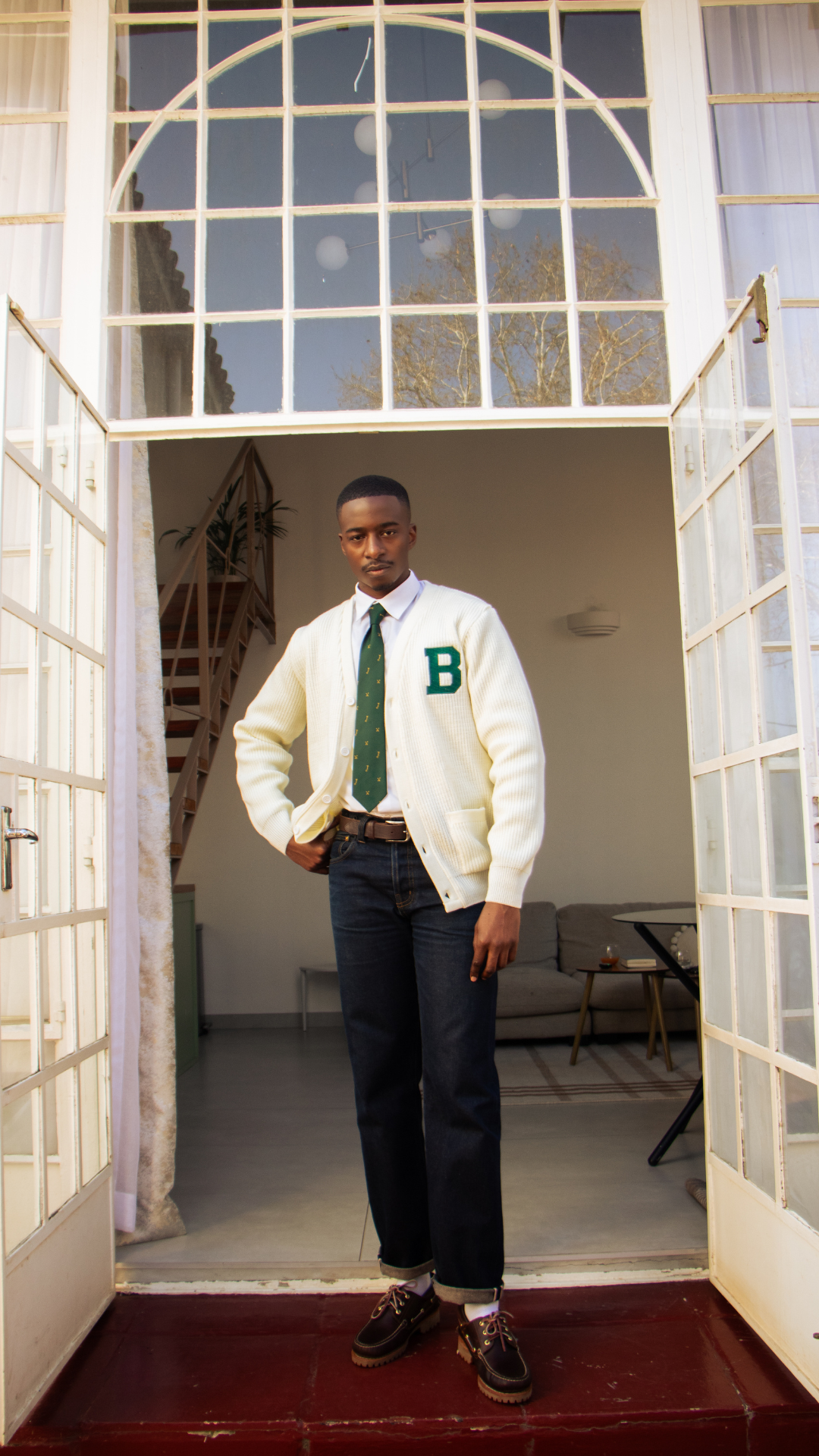 Cream B Cardigan