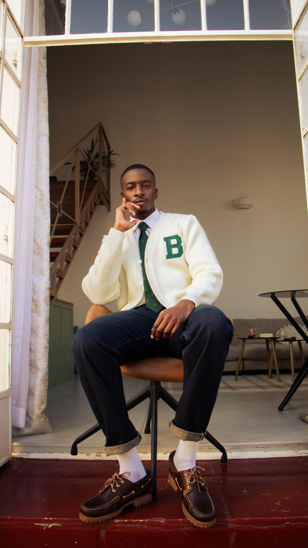 Cream B Cardigan